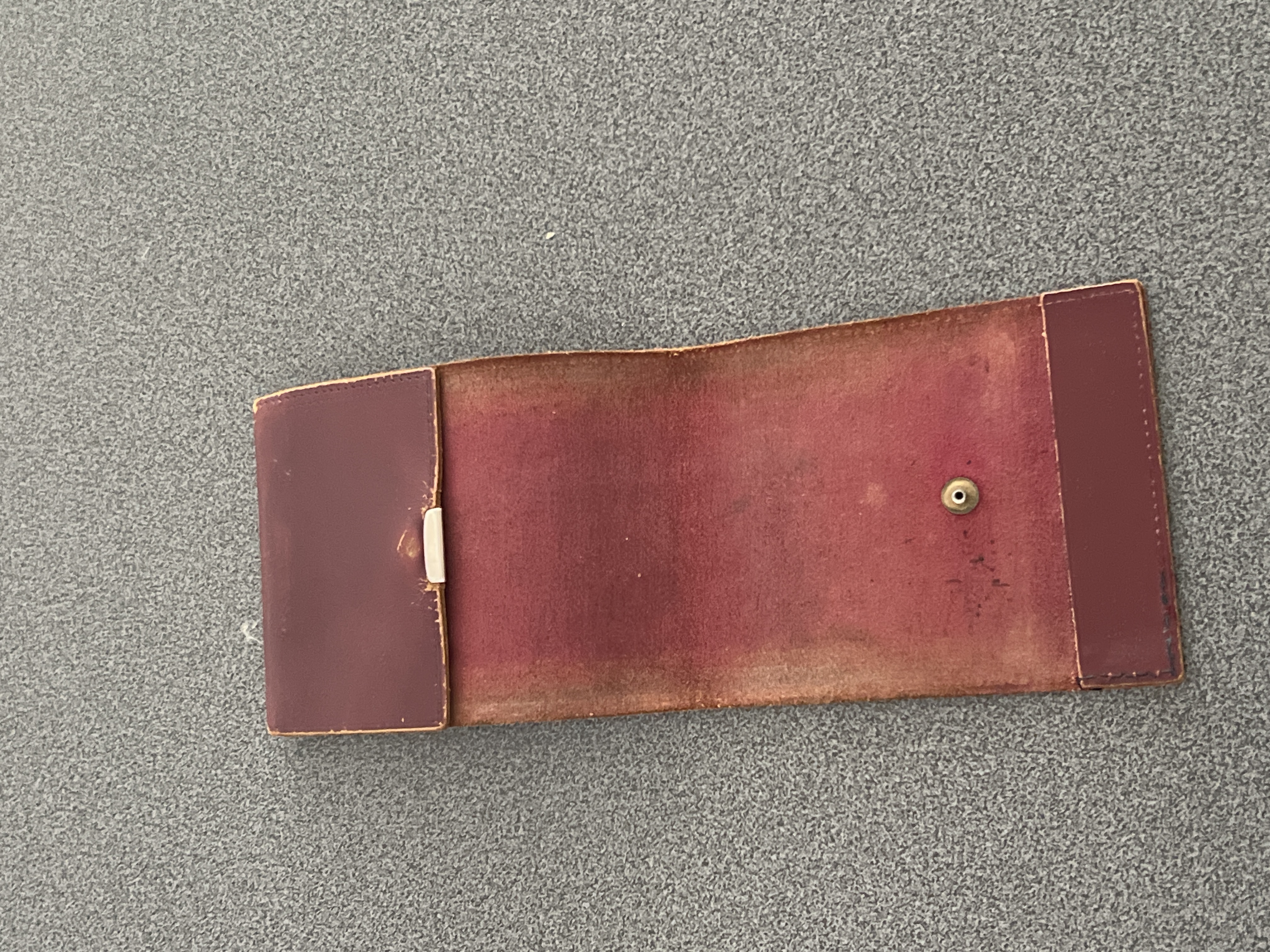 Portefeuille bordeaux/marron